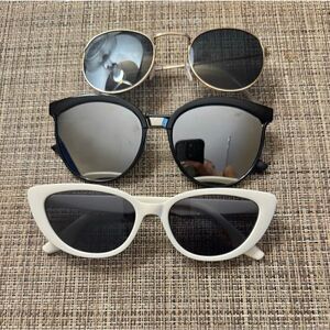 New Set of 3 Sunglasses